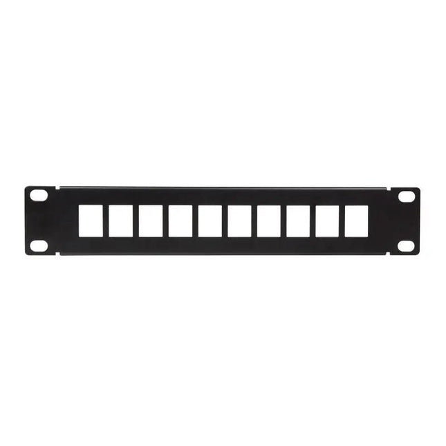 Patchpaneel voor Keystonejack 10 poorten 10 inch Zwart - Networkdiscount.com