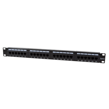 Patchpanel 24 Poorts CAT6 RJ45 - Networkdiscount.com