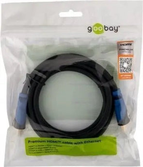 Premium High Speed HDMI ™ - kabel met ethernet verguld 5M - Networkdiscount.com