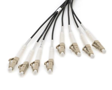 Reeds geassembleerde, 150 M universele breakout glasvezelkabel, multimode OM4, 8 vezels, LC/UPC - LC/UPC - Networkdiscount.com