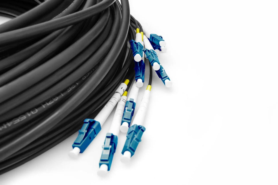 Reeds geassembleerde, 30 M universele breakout glasvezelkabel, singlemode OS2, 12 vezels, LC/UPC - LC/UPC - Networkdiscount.com