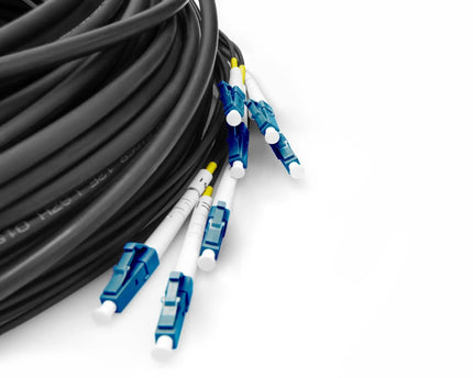 Reeds geassembleerde, 30 M universele breakout glasvezelkabel, singlemode OS2, 8 vezels, LC/UPC - LC/UPC - Networkdiscount.com