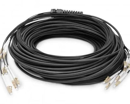 Reeds geassembleerde, 50 M universele breakout glasvezelkabel, multimode OM4, 8 vezels, LC/UPC - LC/UPC - Networkdiscount.com