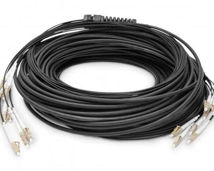 Reeds geassembleerde, 75 M universele breakout glasvezelkabel, multimode OM4, 8 vezels, LC/UPC - LC/UPC - Networkdiscount.com