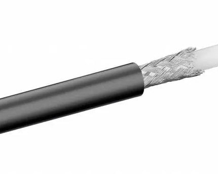 RG59 dubbel afgeschermde coaxkabel op rol van 100 m zwart - Networkdiscount.com