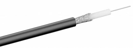 RG59 dubbel afgeschermde coaxkabel op rol van 100 m zwart - Networkdiscount.com
