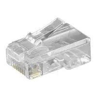 RJ45 Connector unshielded 10 stuks voor platte telefoonkabel - Networkdiscount.com