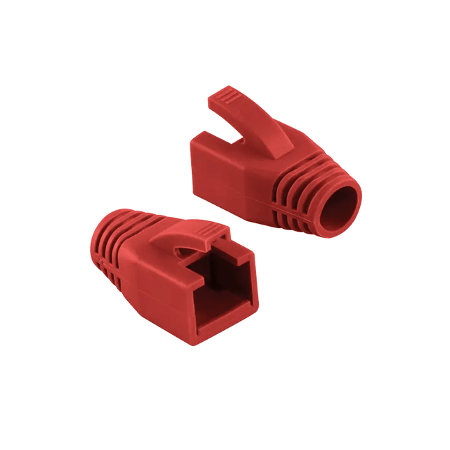RJ45 Tule 8mm rood 50 stuks - Networkdiscount.com