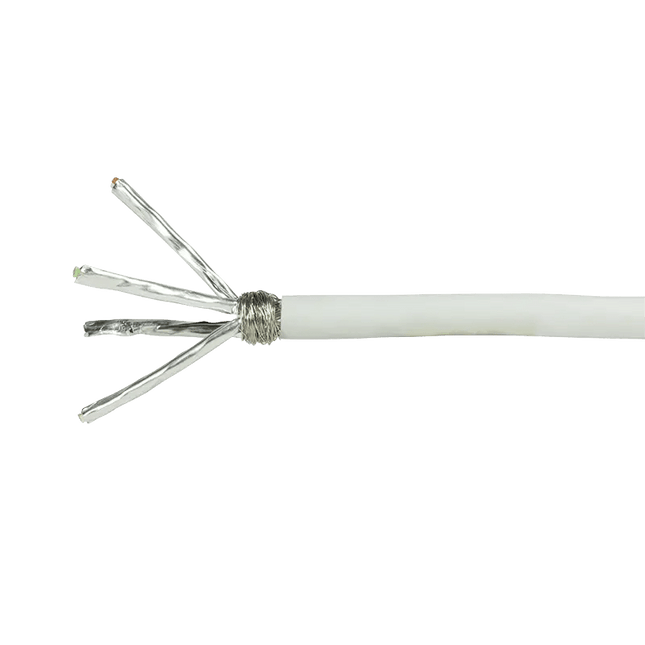 S/FTP CAT6 netwerkkabel stug 100M CCA wit - Networkdiscount.com