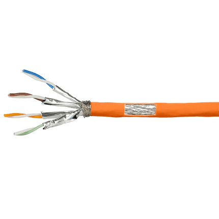 S/FTP CAT7 1000MHz stug 500M 100% koper halogeenvrij oranje - Networkdiscount.com