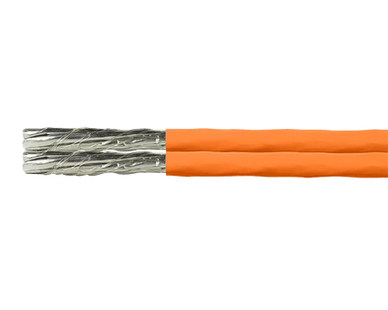 S/FTP CAT7 duplex netwerkkabel stug 50M 100% koper oranje - Networkdiscount.com