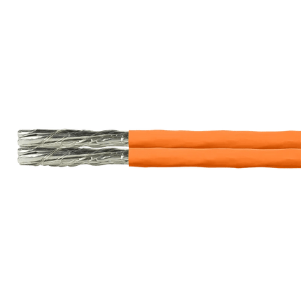 S/FTP CAT7 duplex netwerkkabel stug 50M 100% koper oranje - Networkdiscount.com