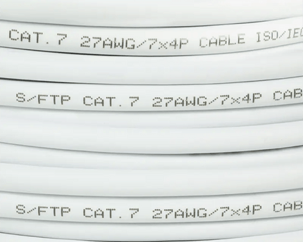 S/FTP CAT7 netwerkkabel soepel LSZH 305M 100% koper wit - Networkdiscount.com