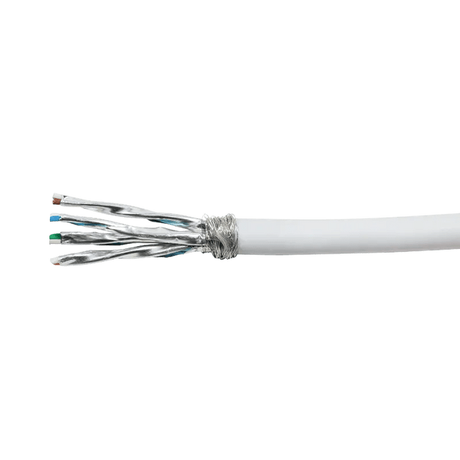 S/FTP CAT7 netwerkkabel stug LSZH 305M 100% koper wit - Networkdiscount.com