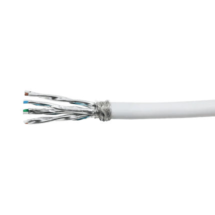 S/FTP CAT7 netwerkkabel stug LSZH 305M 100% koper wit - Networkdiscount.com