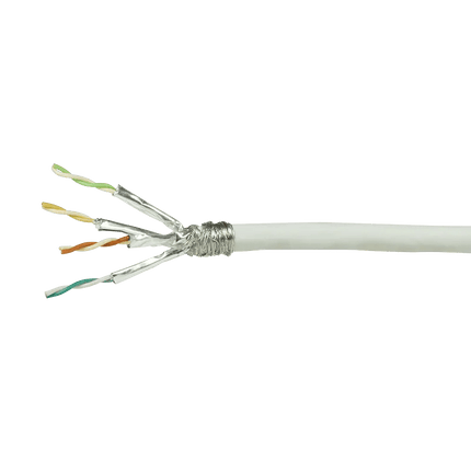S/FTP CAT7 stug 50M 100% koper wit - Networkdiscount.com
