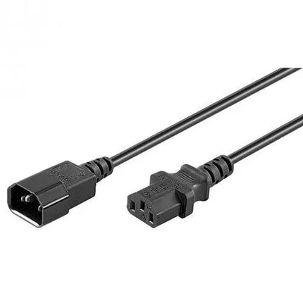 Stroomkabel C14 (female) naar C13 (male) 0.5 M - Networkdiscount.com