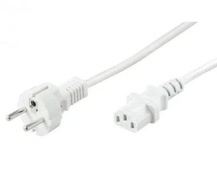 Stroomkabel CEE 7/7 (male) naar C13 (female) 1.5 M wit - Networkdiscount.com