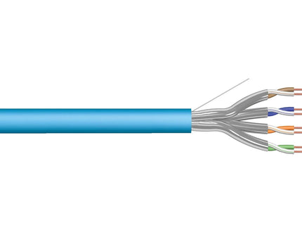 U/FTP CAT6a netwerkkabel stug 100M blauw 100% koper - Networkdiscount.com