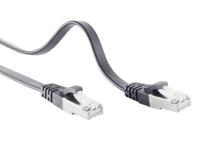 U/FTP CAT7 1M plat zwart 100% koper - Networkdiscount.com