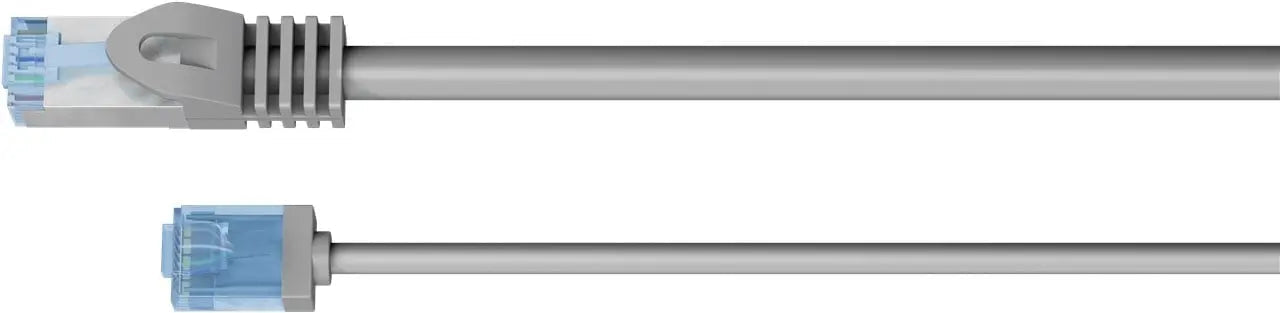 Ultra flexibele 1 M CAT 6A - patchkabel, dun, U/UTP, grijs - Networkdiscount.com