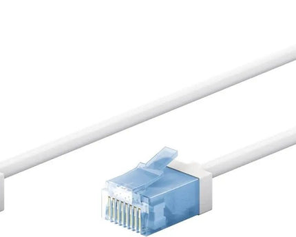 Ultra flexibele 7,5 M CAT 6A - patchkabel, dun, U/UTP, wit - Networkdiscount.com