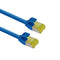Ultra slim Patchkabel S/FTP Cat 6A blauw 0.5 M - Networkdiscount.com