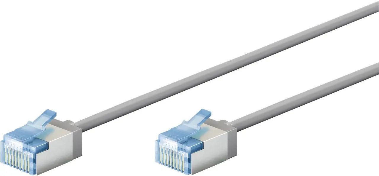 Ultraflexibele 0,25 M CAT 6A - patchkabel, slank, U/FTP, grijs - Networkdiscount.com