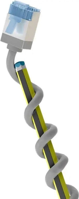 Ultraflexibele 1 M CAT 6A - patchkabel, slank, U/FTP, grijs - Networkdiscount.com