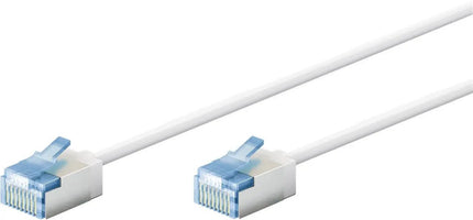 Ultraflexibele 1M CAT 6A - patchkabel, slank, U/FTP, wit - Networkdiscount.com
