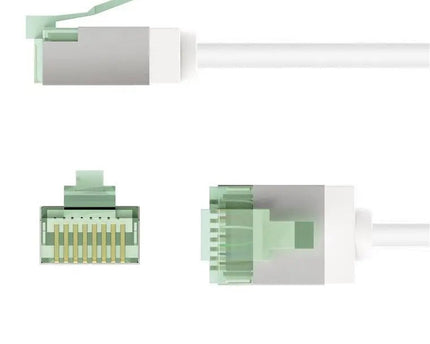 Ultraflexibele 3 M CAT 8.1 - patchkabel, slank, U/FTP, wit - Networkdiscount.com