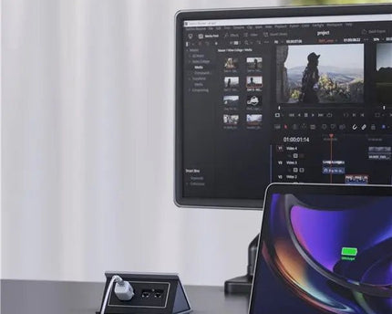 USB - C 2M superzachte textielkabel met metalen stekkers wit - Networkdiscount.com