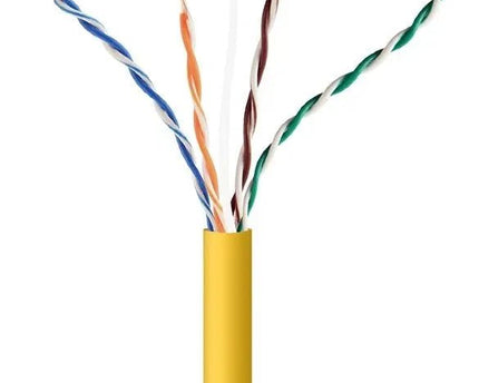 UTP CAT5e kabel stug 305M CCA Geel - Networkdiscount.com