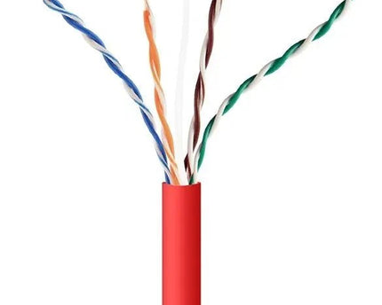 UTP CAT5e kabel stug 305M CCA Rood - Networkdiscount.com