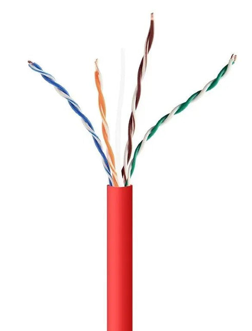 UTP CAT5e kabel stug 305M CCA Rood - Networkdiscount.com