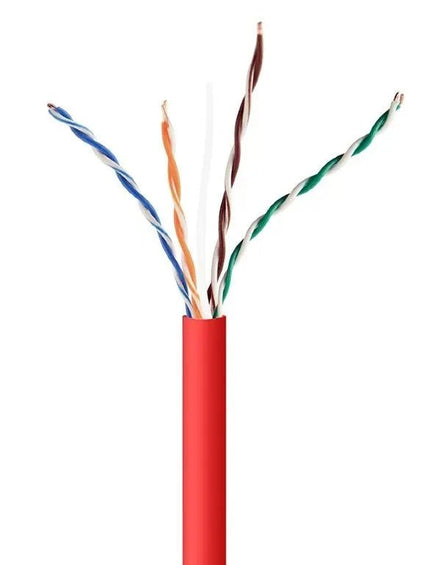 UTP CAT5e kabel stug 305M CCA Rood - Networkdiscount.com