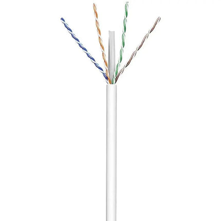 UTP CAT6 netwerk kabel stug 100M CCA Wit - Networkdiscount.com