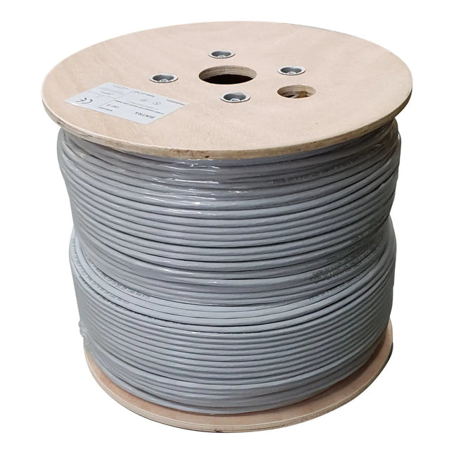 UTP CAT6 netwerkkabel stug 500M 100% koper grijs - Networkdiscount.com