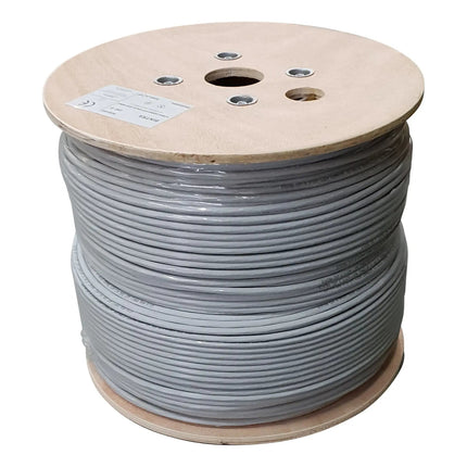 UTP CAT6 netwerkkabel stug 500M 100% koper grijs - Networkdiscount.com