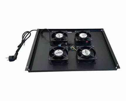 Ventilator set met 4 ventilatoren voor 800mm diepe serverkasten - Networkdiscount.com