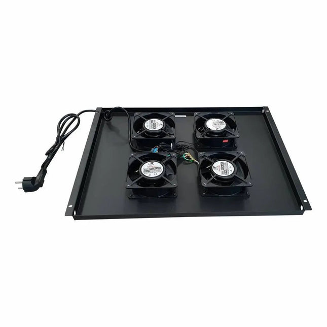 Ventilator set met 4 ventilatoren voor 800mm diepe serverkasten - Networkdiscount.com