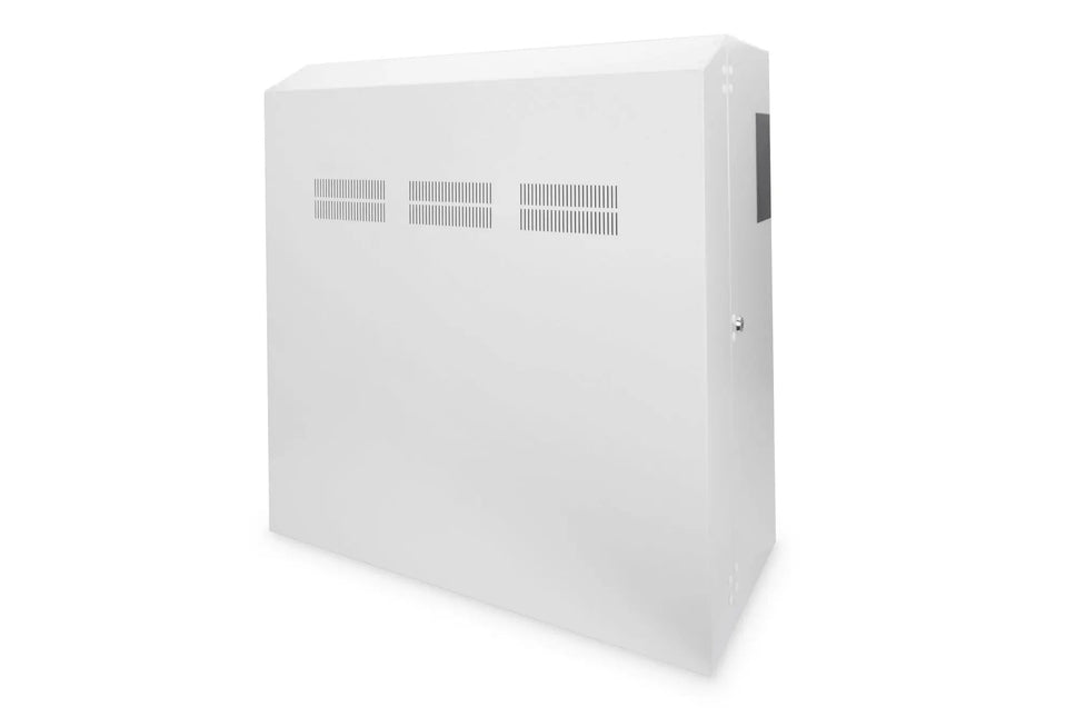 Wandkast, slank 800x640x309 mm, 6U verticaal, kleur grijs (RAL 7035) - Networkdiscount.com