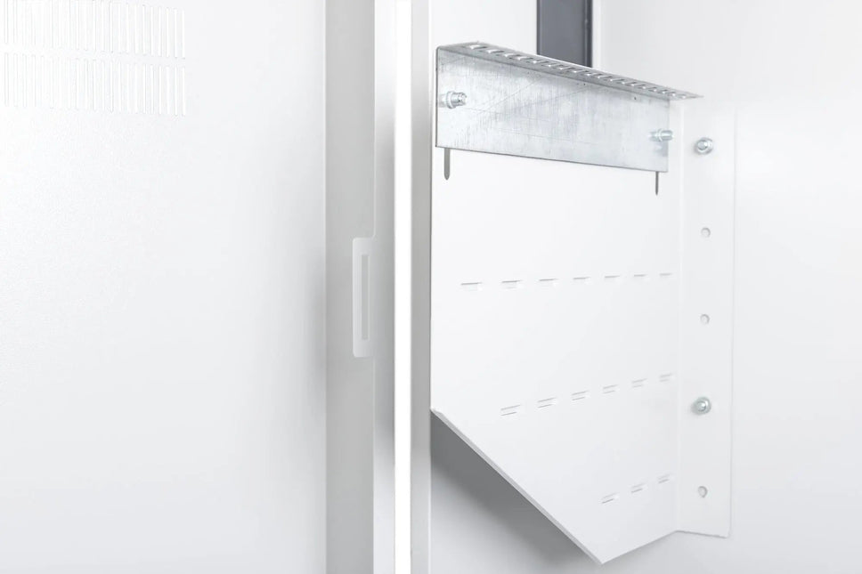 Wandkast, slank 800x640x309 mm, 6U verticaal, kleur grijs (RAL 7035) - Networkdiscount.com